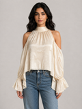 Ivory Muse Halter Blouse