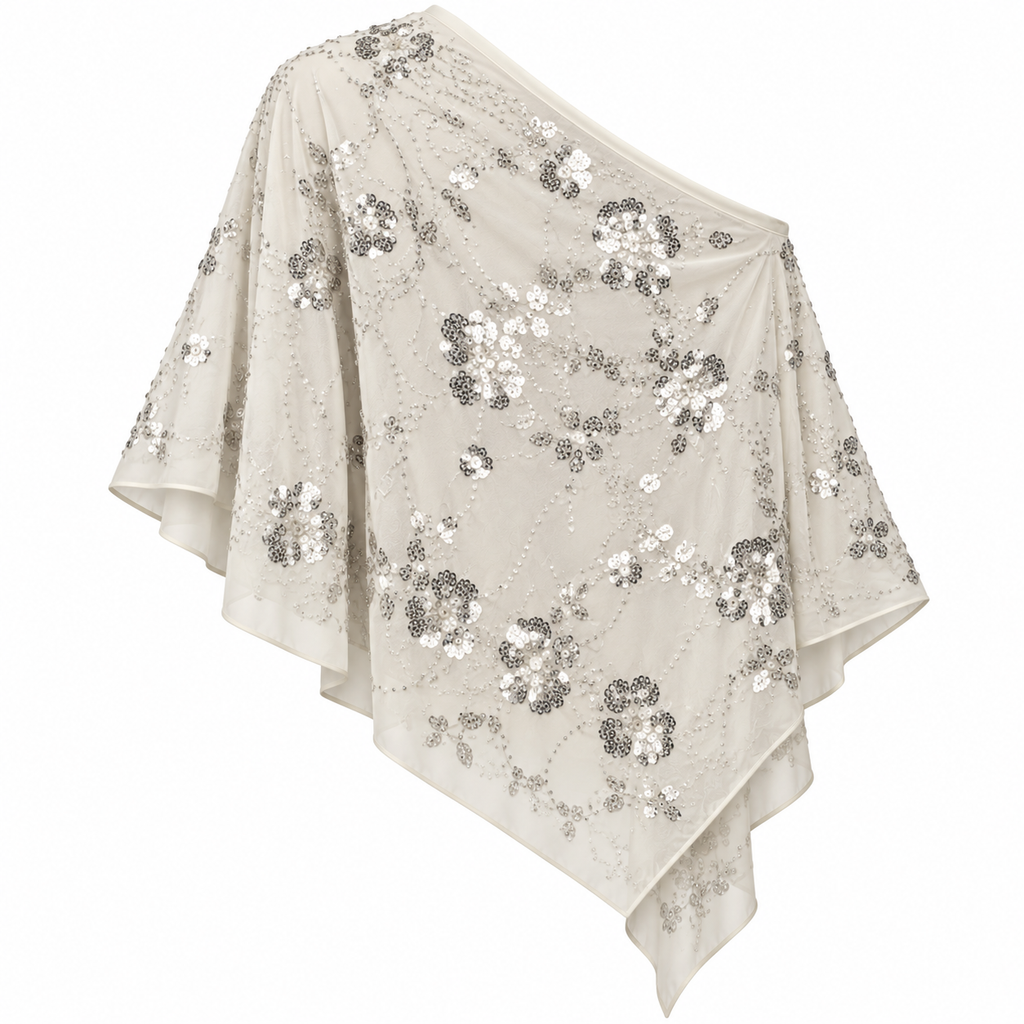 Asymmetrical Off-Shoulder Blouse